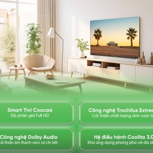 Smart Tivi Coocaa Full HD 43 Inch 43S3U+ model 2024, giá tốt - hình ảnh sản phẩm