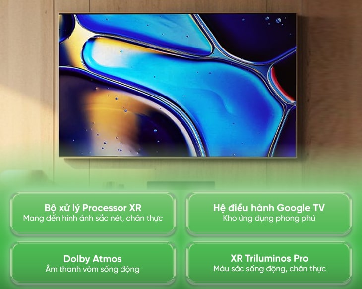Google Tivi OLED Sony 4K 65 inch K-65XR80 Model 2024 Google Tivi OLED Sony 4K 65 inch K-65XR80 Model 2024 - hình ảnh sản phẩm
