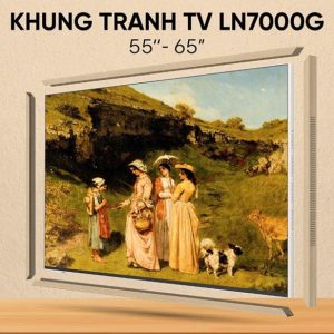 Khung tranh tivi Coocaa 65LN7000G - Vân gỗ sáng - hình ảnh sản phẩm