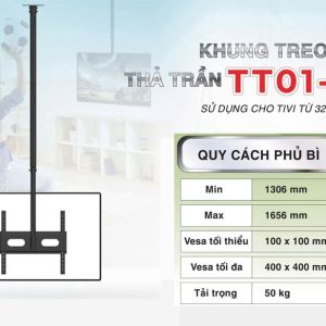 Khung treo tivi thả trần Cảnh Phong TT01-A 32-65 inch - hình ảnh sản phẩm