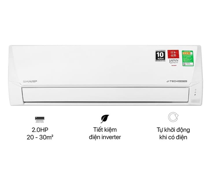 Máy lạnh Sharp Inverter 2 HP AH-X18DEW 2026 | Điện máy Phúc Anh - ảnh 1 Máy lạnh Sharp Inverter 2 HP AH-X18DEW 2026 | Điện máy Phúc Anh - hình ảnh sản phẩm