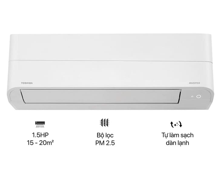 Máy lạnh Toshiba Inverter 1.5 HP RAS-H13S5KCV2G-V 2025