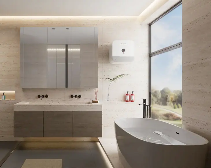 Máy nước nóng gián tiếp Ariston 30 lít AN3 30 R AG+ VN 2026 Máy nước nóng gián tiếp Ariston 30 lít AN3 30 R AG+ VN 2026 - góc nhìn 3
