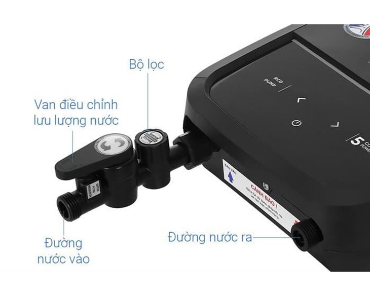 Máy nước nóng trực tiếp Atlantic TEMPO MAX 5000 PU Máy nước nóng trực tiếp Atlantic TEMPO MAX 5000 PU - góc nhìn 5