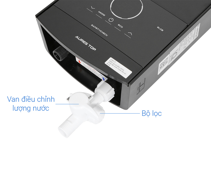 Máy nước nóng trực tiếp Ariston 4500W AURES TOP 4.5P Máy nước nóng trực tiếp Ariston 4500W AURES TOP 4.5P - góc nhìn 3
