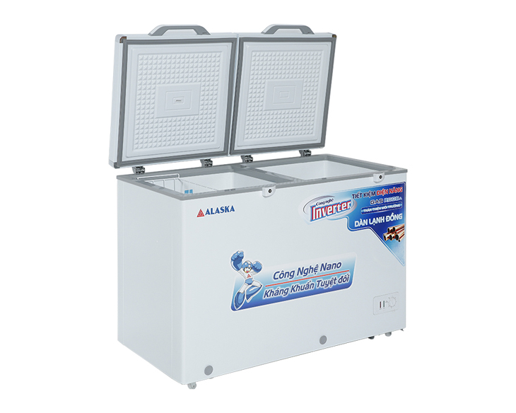 Tủ Đông Mát Alaska Inverter 345 lít BCD 4568CI | Điện máy Phúc Anh Tủ Đông Mát Alaska Inverter 345 lít BCD 4568CI | Điện máy Phúc Anh - góc nhìn 3