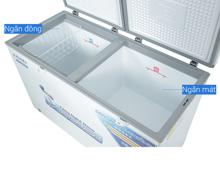 Tủ Đông Mát Alaska 405 lít BCD 5068C | Điện máy Phúc Anh Tủ Đông Mát Alaska 405 lít BCD 5068C | Điện máy Phúc Anh - góc nhìn 5