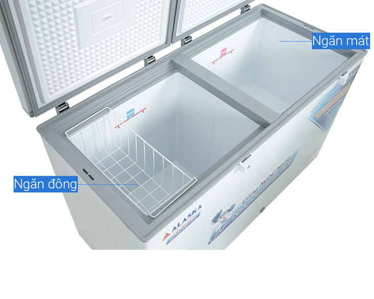 Tủ Đông Mát Alaska 405 lít BCD 5068C | Điện máy Phúc Anh Tủ Đông Mát Alaska 405 lít BCD 5068C | Điện máy Phúc Anh - góc nhìn 4