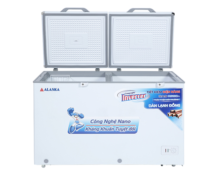 Tủ Đông Mát Alaska Inverter 405 lít BCD 5068CI giá tốt Tủ Đông Mát Alaska Inverter 405 lít BCD 5068CI giá tốt - góc nhìn 2