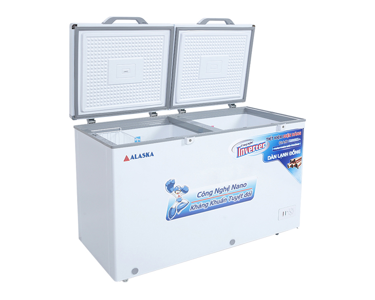 Tủ Đông Mát Alaska Inverter 405 lít BCD 5068CI giá tốt Tủ Đông Mát Alaska Inverter 405 lít BCD 5068CI giá tốt - góc nhìn 3