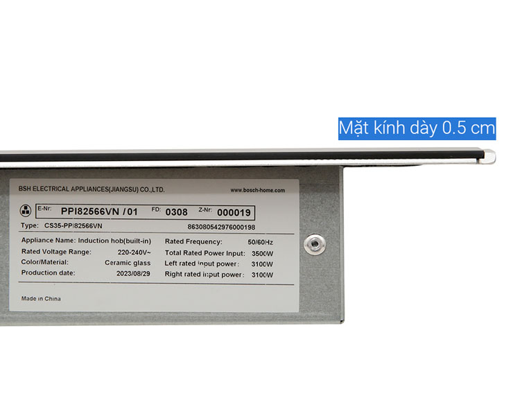 Bếp từ đôi lắp âm Bosch PPI82566VN chính hãng, giá tốt Bếp từ đôi lắp âm Bosch PPI82566VN chính hãng, giá tốt - góc nhìn 5