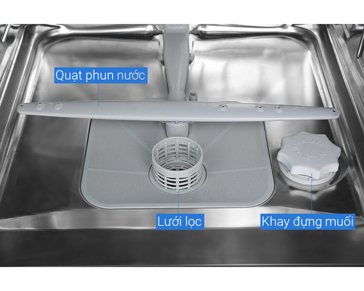 Máy rửa chén độc lập Candy CDPN 1L390PW chính hãng Máy rửa chén độc lập Candy CDPN 1L390PW chính hãng - góc nhìn 4