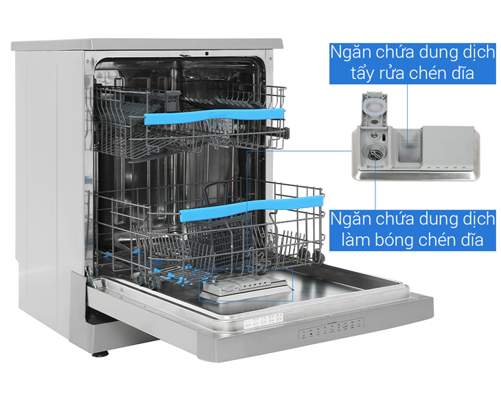 Máy rửa chén độc lập Candy CDPN 4D620PX/E chính hãng Máy rửa chén độc lập Candy CDPN 4D620PX/E chính hãng - góc nhìn 2