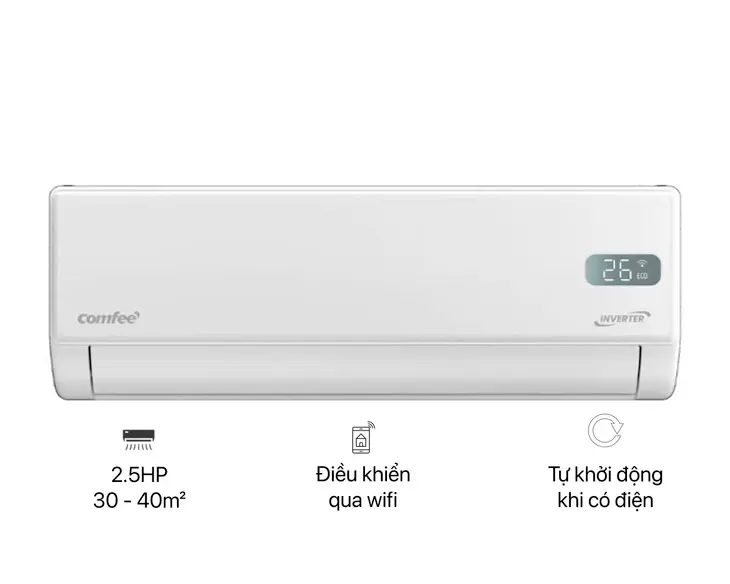 CFS-25VGXF.webp Máy lạnh Comfee Inverter 2.5 HP CFS-25VGXF | Điện máy Phúc Anh - hình ảnh sản phẩm