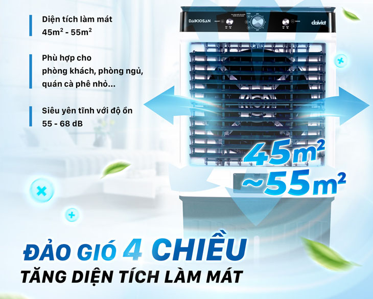 Quạt điều hòa Daikiosan DM103 chính hãng, giá tốt Quạt điều hòa Daikiosan DM103 chính hãng, giá tốt - góc nhìn 3