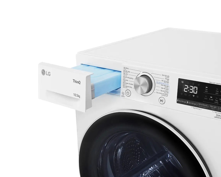 Máy sấy bơm nhiệt LG Inverter 10.5 kg DVHP50W Giá Tốt Máy sấy bơm nhiệt LG Inverter 10.5 kg DVHP50W Giá Tốt - góc nhìn 5