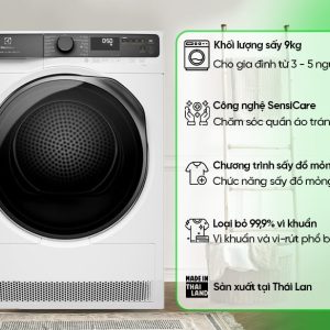 Máy sấy bơm nhiệt Electrolux UltimateCare 9 kg EDH903R7WC - hình ảnh sản phẩm
