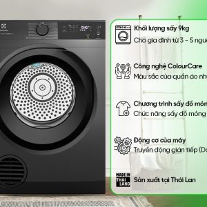Máy sấy thông hơi Electrolux UltimateCare 9 kg EDS904N3SC - hình ảnh sản phẩm