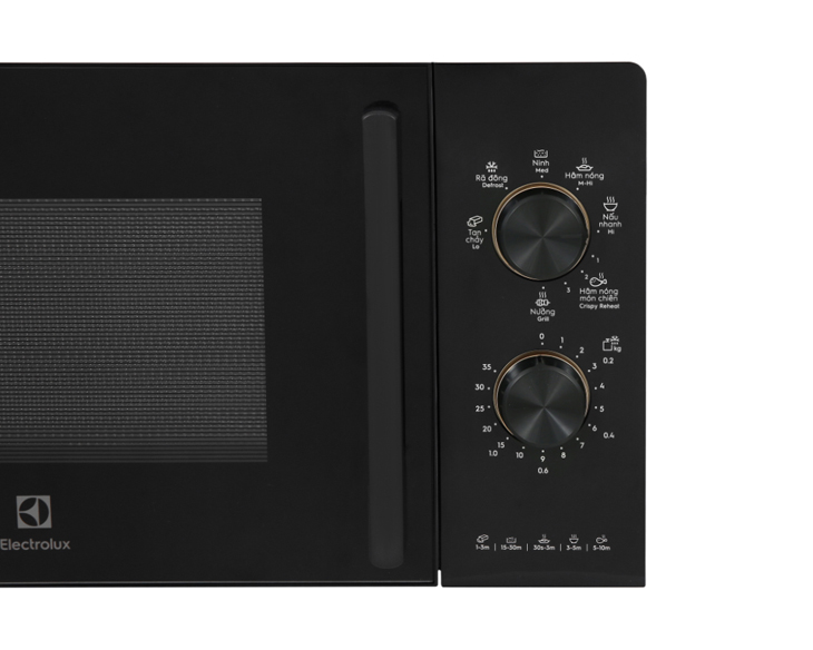 Lò vi sóng có nướng Electrolux EMG20K22B 20 lít chính hãng Lò vi sóng có nướng Electrolux EMG20K22B 20 lít chính hãng - góc nhìn 2