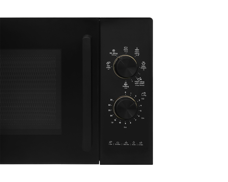 Lò vi sóng có nướng Electrolux EMG23K22B 23 lít giá tốt Lò vi sóng có nướng Electrolux EMG23K22B 23 lít giá tốt - góc nhìn 2