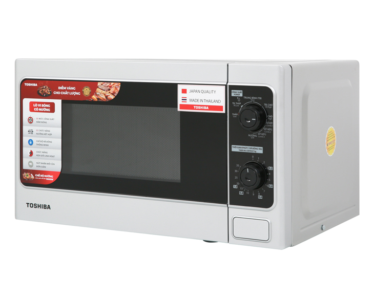 Lò vi sóng có nướng Toshiba ER-SGM20(S1)VN 20 lít giá tốt Lò vi sóng có nướng Toshiba ER-SGM20(S1)VN 20 lít giá tốt - góc nhìn 2