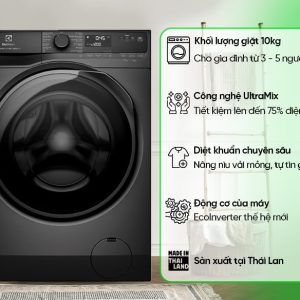 Máy giặt Electrolux Inverter 10 kg EWF1023P5SC model 2024 - hình ảnh sản phẩm