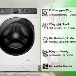 Máy giặt Electrolux Inverter 10 kg EWF1023P5WC model 2024 - hình ảnh sản phẩm