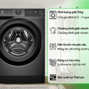 Máy giặt Electrolux Inverter 10 kg EWF1024D3SC model 2024 - hình ảnh sản phẩm
