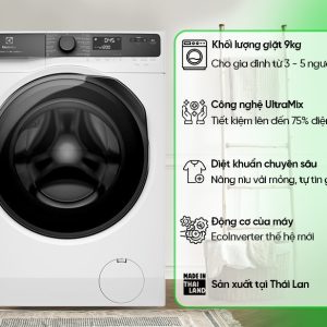 Máy giặt Electrolux Inverter 9 kg EWF9023P5WC model 2024 - hình ảnh sản phẩm