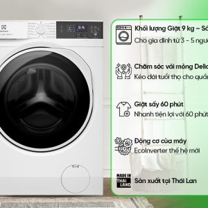 Máy giặt sấy Electrolux 9/6 kg EWW9024P3WC model 2024 - hình ảnh sản phẩm
