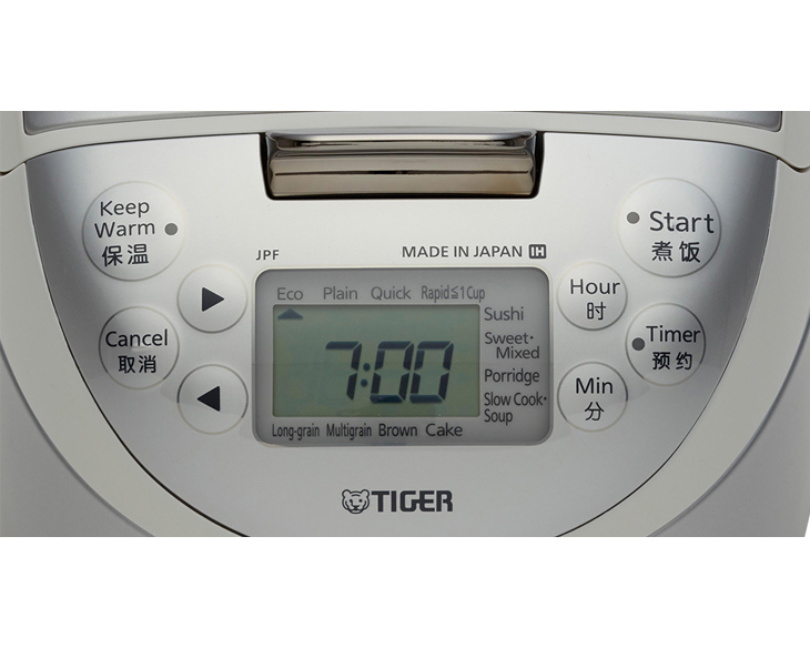 Nồi cơm điện tử cao tần Tiger 0.5 lít JPF-A55W-W giá tốt Nồi cơm điện tử cao tần Tiger 0.5 lít JPF-A55W-W giá tốt - góc nhìn 2