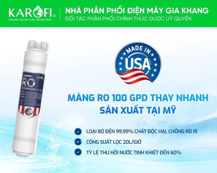 Máy lọc nước nóng lạnh Karofi KAD-D66S PRO chính hãng Máy lọc nước nóng lạnh Karofi KAD-D66S PRO chính hãng - góc nhìn 4