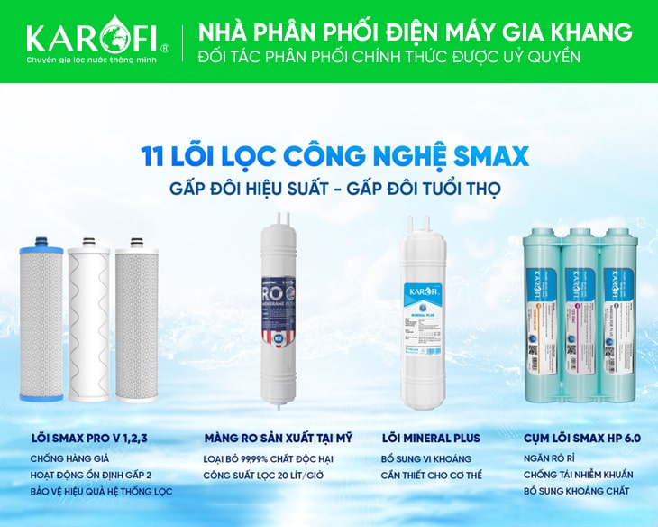 Máy lọc nước nóng lạnh Karofi KAD-D66S chính hãng Máy lọc nước nóng lạnh Karofi KAD-D66S chính hãng - góc nhìn 5
