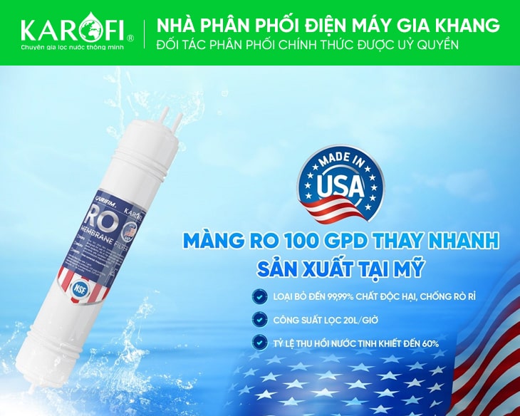 Máy lọc nước nóng lạnh Karofi KAD-D66S chính hãng Máy lọc nước nóng lạnh Karofi KAD-D66S chính hãng - góc nhìn 2