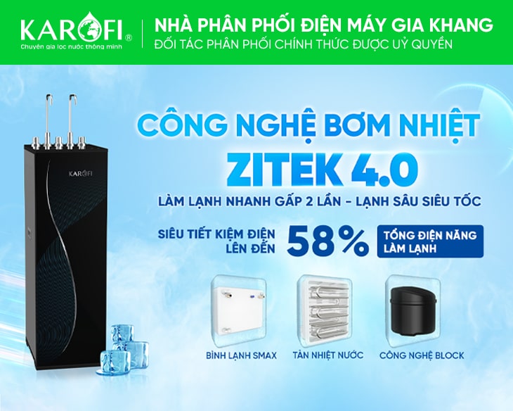 Máy lọc nước nóng lạnh Karofi KAD-D69 chính hãng, giá tốt Máy lọc nước nóng lạnh Karofi KAD-D69 chính hãng, giá tốt - góc nhìn 4