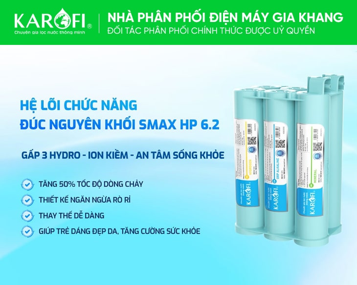 Máy lọc nước Hydro-ion kiềm Karofi KAE-S68 model mới 2024 Máy lọc nước Hydro-ion kiềm Karofi KAE-S68 model mới 2024 - hình ảnh sản phẩm