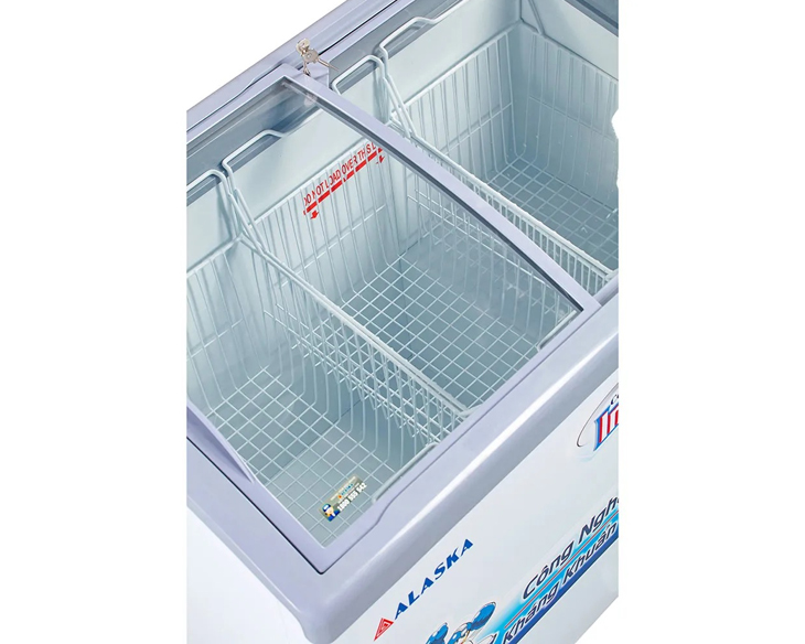 Tủ Đông Kính Cong Alaska 300 Lít KC-210C chính hãng, giá rẻ - hình 3
