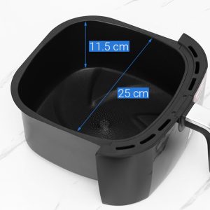 Nồi chiên không dầu Sharp KF-AF68EPV-BK 6.8 lít giá tốt - góc nhìn 5