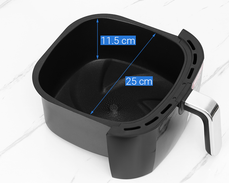 Nồi chiên không dầu Sharp KF-AF68EPV-BK 6.8 lít giá tốt Nồi chiên không dầu Sharp KF-AF68EPV-BK 6.8 lít giá tốt - góc nhìn 5