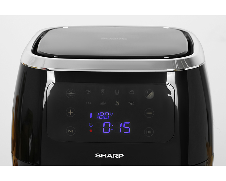 Nồi chiên không dầu Sharp KF-AF68EPV-BK 6.8 lít giá tốt Nồi chiên không dầu Sharp KF-AF68EPV-BK 6.8 lít giá tốt - góc nhìn 2