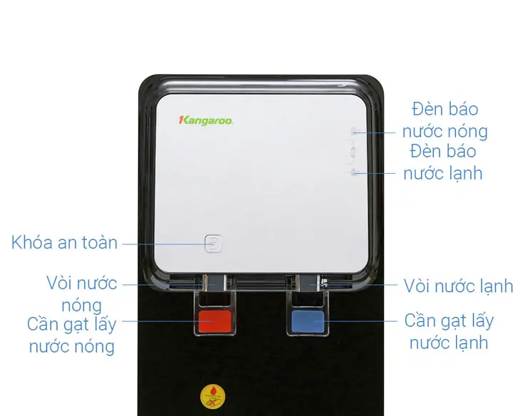 Cây nước nóng lạnh Kangaroo KG61A3 giá rẻ | Điện máy Phúc Anh Cây nước nóng lạnh Kangaroo KG61A3 giá rẻ | Điện máy Phúc Anh - góc nhìn 4