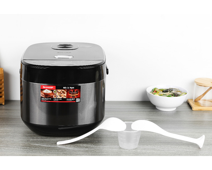 Nồi cơm điện tử Sharp 1.8 lít KS-COM194EV-BK giá tốt Nồi cơm điện tử Sharp 1.8 lít KS-COM194EV-BK giá tốt - hình ảnh sản phẩm