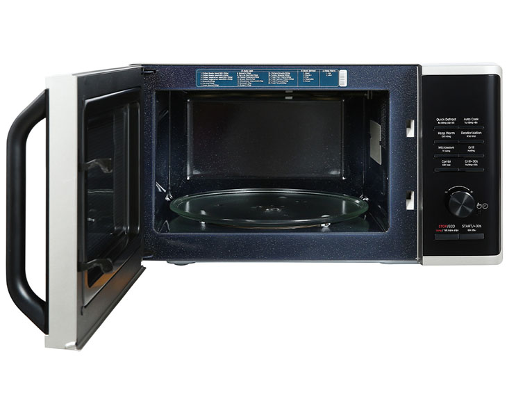 Lò vi sóng có nướng Samsung MG23K3515AS/SV 23 Lít Lò vi sóng có nướng Samsung MG23K3515AS/SV 23 Lít - góc nhìn 3