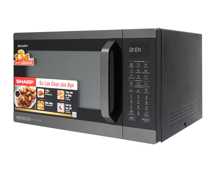 Lò vi sóng có nướng Sharp R-C932XVN-BST 32 lít chính hãng Lò vi sóng có nướng Sharp R-C932XVN-BST 32 lít chính hãng - hình ảnh sản phẩm