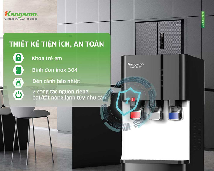 Cây nước nóng lạnh Kangaroo KG599A3 model 2024, giá tốt Cây nước nóng lạnh Kangaroo KG599A3 model 2024, giá tốt - góc nhìn 5