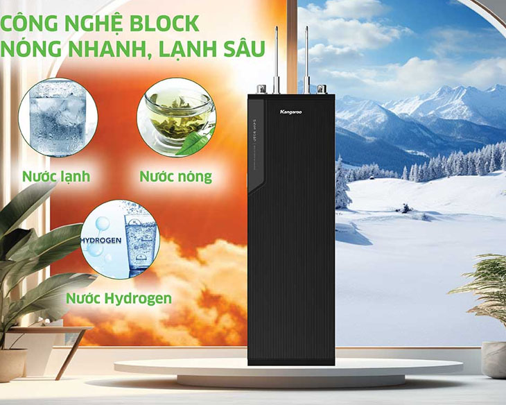 Máy lọc nước nóng lạnh Kangaroo KG10A88 model 2024, giá tốt Máy lọc nước nóng lạnh Kangaroo KG10A88 model 2024, giá tốt - góc nhìn 4