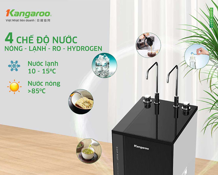 Máy lọc nước nóng lạnh Kangaroo KG10A88 model 2024, giá tốt Máy lọc nước nóng lạnh Kangaroo KG10A88 model 2024, giá tốt - góc nhìn 3