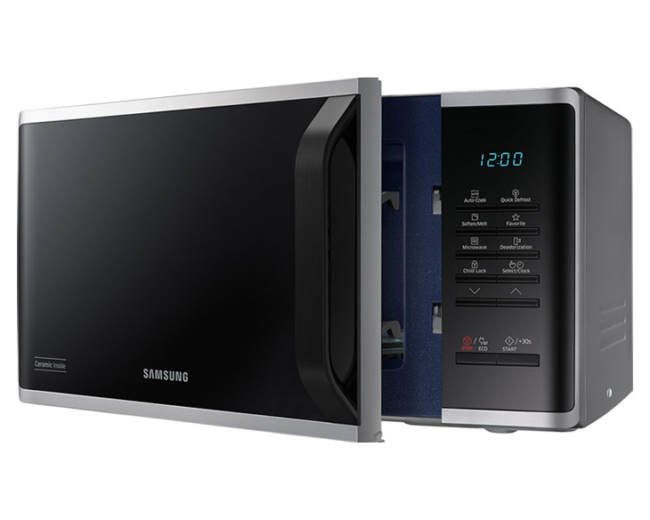 Lò vi sóng Samsung 23 lít MS23K3513AS/SV-N giá tốt Lò vi sóng Samsung 23 lít MS23K3513AS/SV-N giá tốt - góc nhìn 5