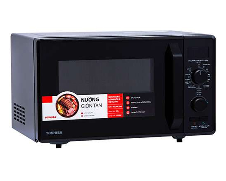 Lò vi sóng có nướng Toshiba 24 lít MW2-AG24PC(BK) giá tốt Lò vi sóng có nướng Toshiba 24 lít MW2-AG24PC(BK) giá tốt - góc nhìn 2