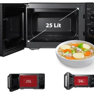 Lò vi sóng Toshiba có nướng 25 lít MW3-MG25PE(BK) | Điện máy Phúc Anh - góc nhìn 3